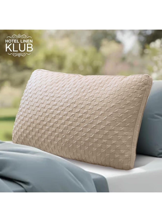 Hotel Linen Klub Hotel Linen Klub Pack of 2 Soy Bean Pillow – Premium Quality Cooling Touch Bed Pillow - Image 2