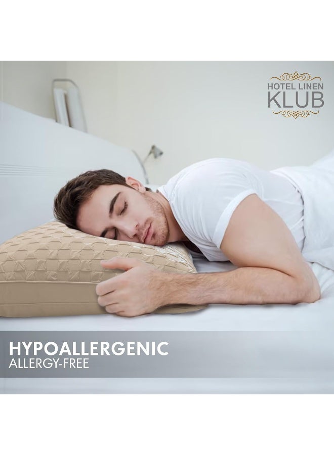 Hotel Linen Klub Hotel Linen Klub Pack of 2 Soy Bean Pillow – Premium Quality Cooling Touch Bed Pillow - Image 3