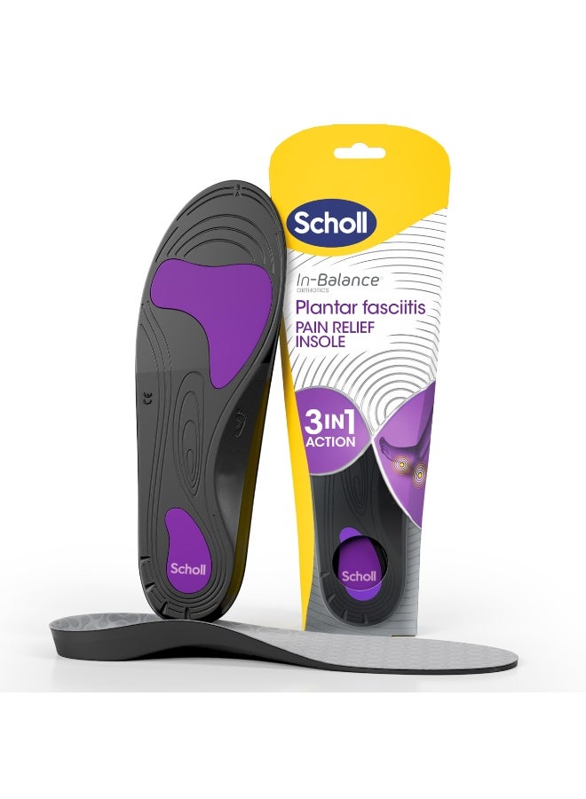 Scholl Soles In-Balance Anti-Pain Plantar Fasciitis 1 Pair - Size: Size S - Image 2