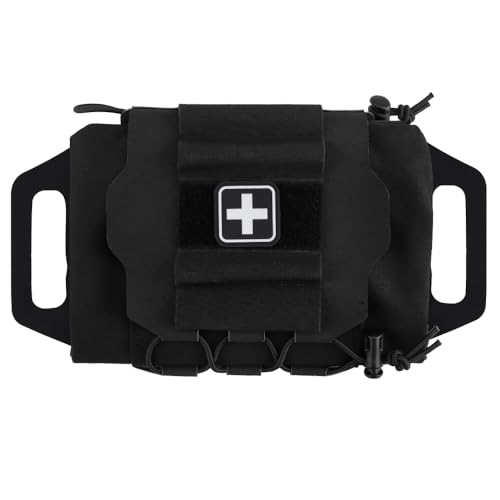 GYDEHUTJ Tactical Military Pouch MOLLE Rapid Firstaid Belt Pouch Survival Twopiece System Med Roll Carrier Hypalon Handle Bag - Image 1