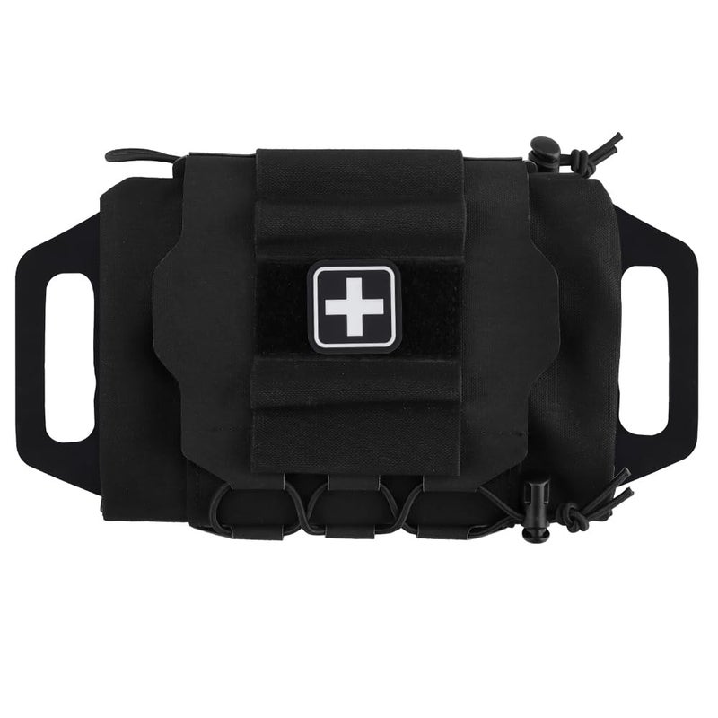 GYDEHUTJ Tactical Military Pouch MOLLE Rapid Firstaid Belt Pouch Survival Twopiece System Med Roll Carrier Hypalon Handle Bag - Image 2