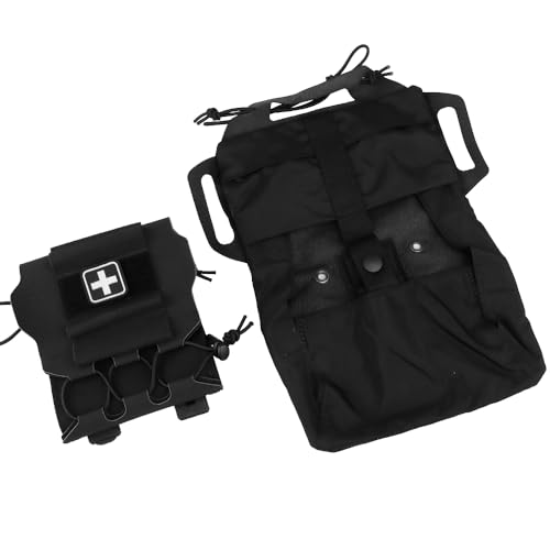 GYDEHUTJ Tactical Military Pouch MOLLE Rapid Firstaid Belt Pouch Survival Twopiece System Med Roll Carrier Hypalon Handle Bag - Image 3