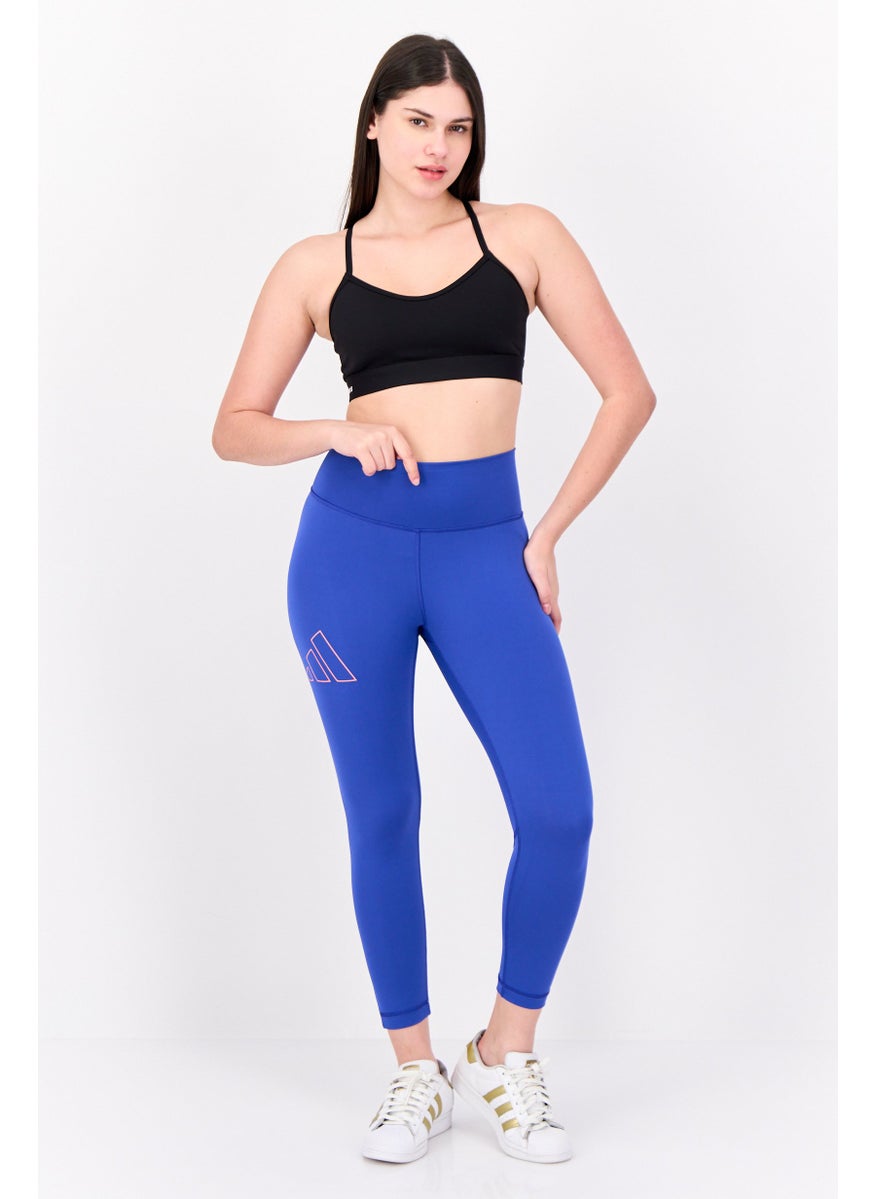 Adidas Women Tight Fit Training 7/8th Leggings, Blue  - Image 4