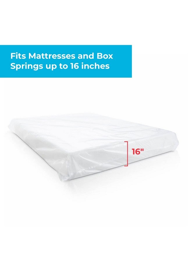 LINENSPA Linenspa Mattress Bag - 2 Pack Queen/Full Mattress Bags for Moving and Storage - Storage & Disposal - Polyurethane Durable Moving Encasement Queen Size/Full Size  - Image 2