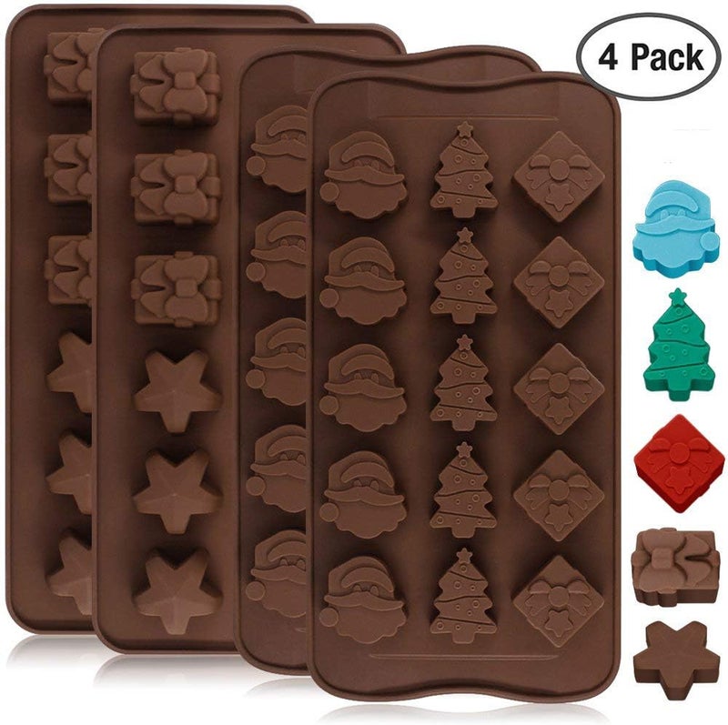 DanziX 4 Pack Silicone Chocolate Candy Molds - Image 2