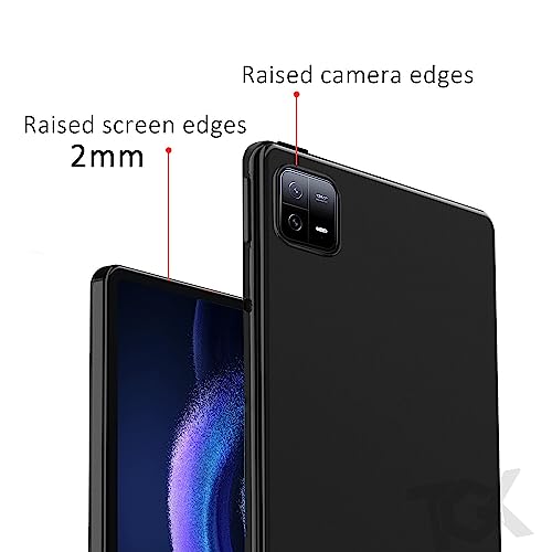 TGK Matte Design Soft Silicon Back Case Cover for Xiaomi Mi Pad 6 11 inch Tablet, Black - Image 3