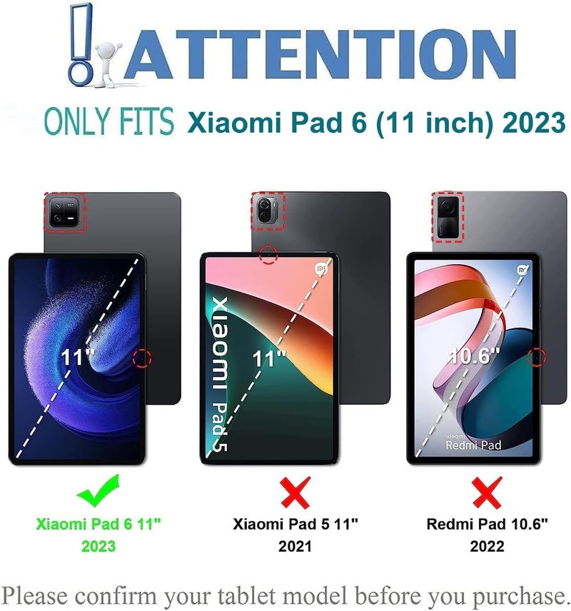 TGK Matte Design Soft Silicon Back Case Cover for Xiaomi Mi Pad 6 11 inch Tablet, Black - Image 2