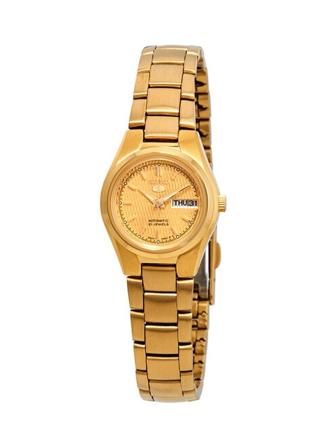 Seiko - Series 5 Automatic Gold Dial Ladies Watch SYMC18K1 - Image 1