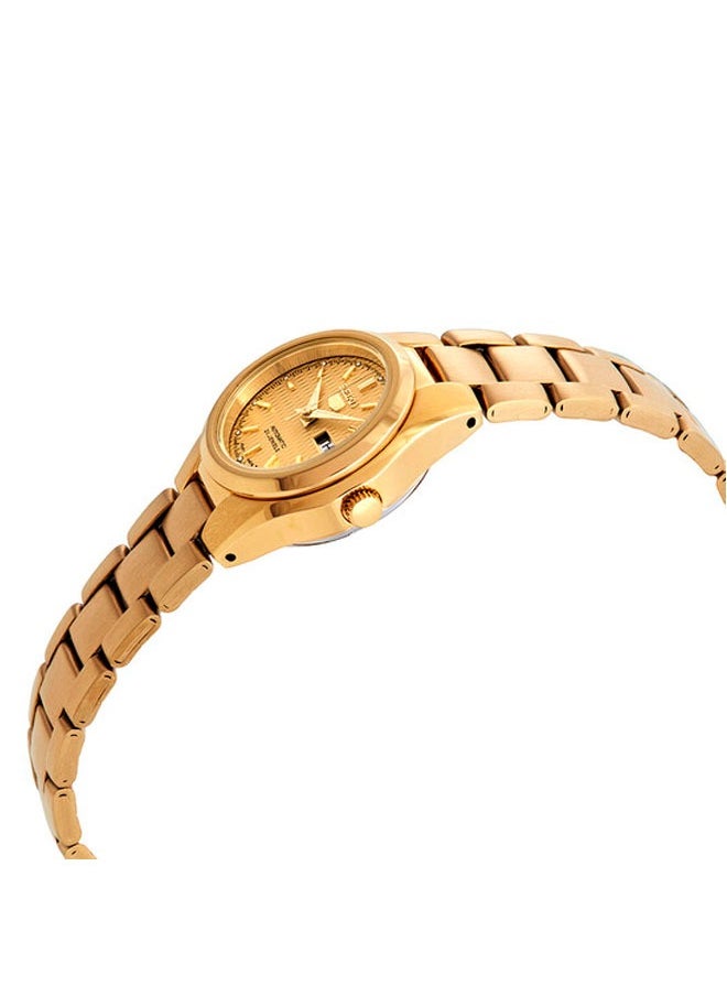 Seiko - Series 5 Automatic Gold Dial Ladies Watch SYMC18K1 - Image 1