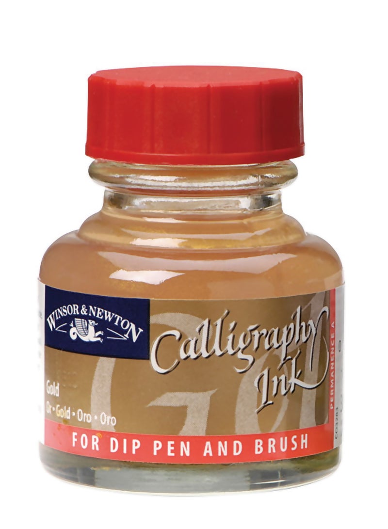 WINSOR & NEWTON Ink for Calligraphy Pen Gold