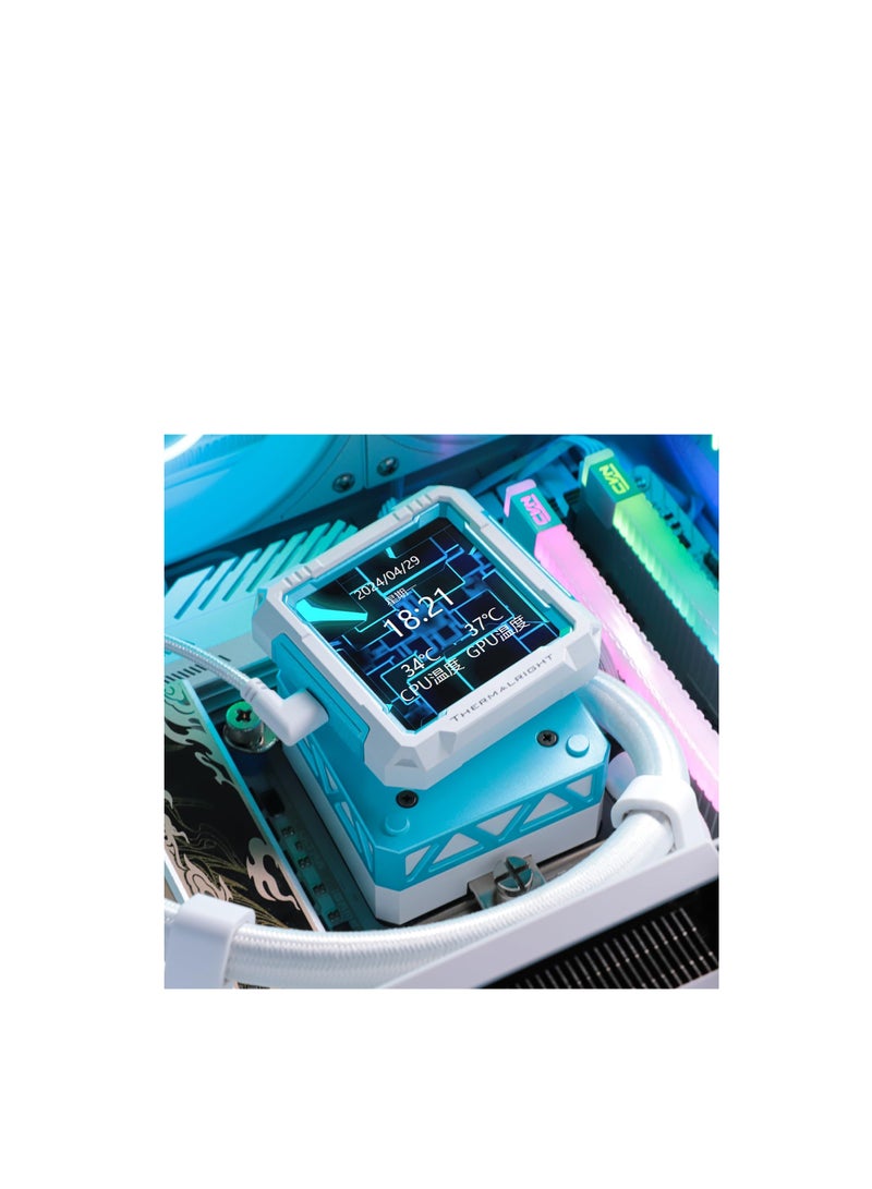 Thermalright FW360 PRO White ARGB AIO CPU Liquid Cooler for Desktop - 2000RPM PWM Fans, with 2.73" LCD Display Screen, for AM4/AM5 & Intel LGA1150/1151/1200/2011/1700/1851 - Image 5