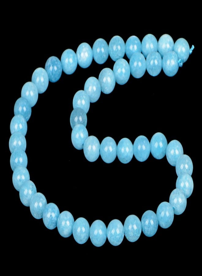 AD Beads Natural Gemstone Round Loose Beads 15" for Bracelet Necklace Earrings Jwelery Making Crafts DIY (8mm, Aquamarine Jade) - Image 2
