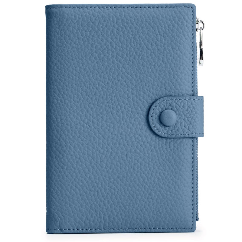 EutDett RFID passport holder for travel Leather Passport Wallet for Women with Zippered Coins Pocket and SIM Slots Passport Cover Case for Travel - Image 2