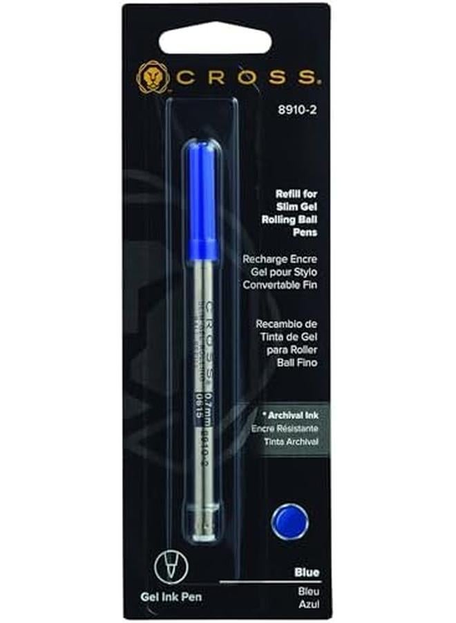 Cross Slim Gel Rolling Ball Refill Blue 1Per Card 8910 2 - Image 2