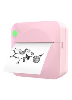 NIBEMINENT 203dpi Portable Mini Pocket Thermal Printer with 1 Roll Paper Pink  - Image 4