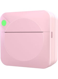 NIBEMINENT 203dpi Portable Mini Pocket Thermal Printer with 1 Roll Paper Pink  - Image 2