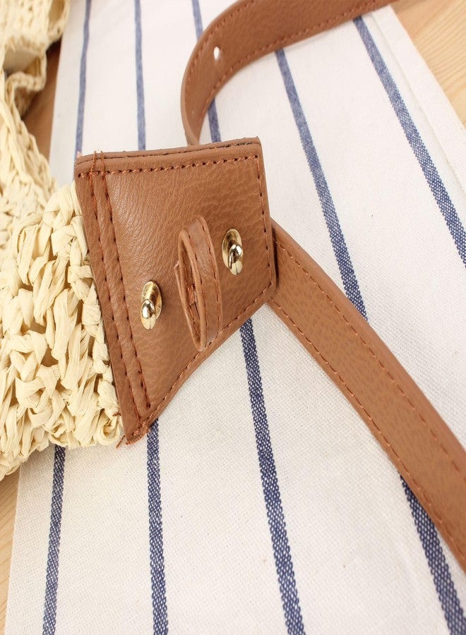 EMGILL Straw Crescent Crossbody Bag for Women 2026 Summer Beach Woven Shoulder Purse Slouchy Boho Tote Bag Large Capacity - Image 5
