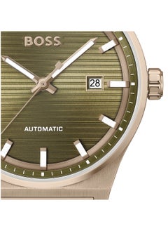 HUGO BOSS HUGO BOSS ROUND ANALOG MEN'S OLIVE GREEN CASE WATCH - 1514184  - Image 4