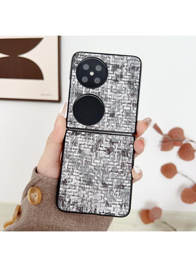 S-TOP Case For Huawei P50 Pocket Illusory Color Weaving Texture Phone Case - Image 2