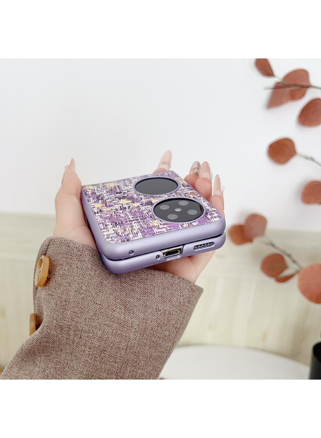 S-TOP Case For Huawei P50 Pocket Illusory Color Weaving Texture Phone Case - Image 4