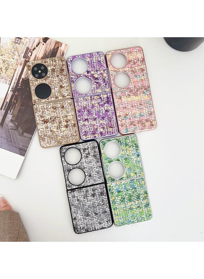 S-TOP Case For Huawei P50 Pocket Illusory Color Weaving Texture Phone Case - Image 5