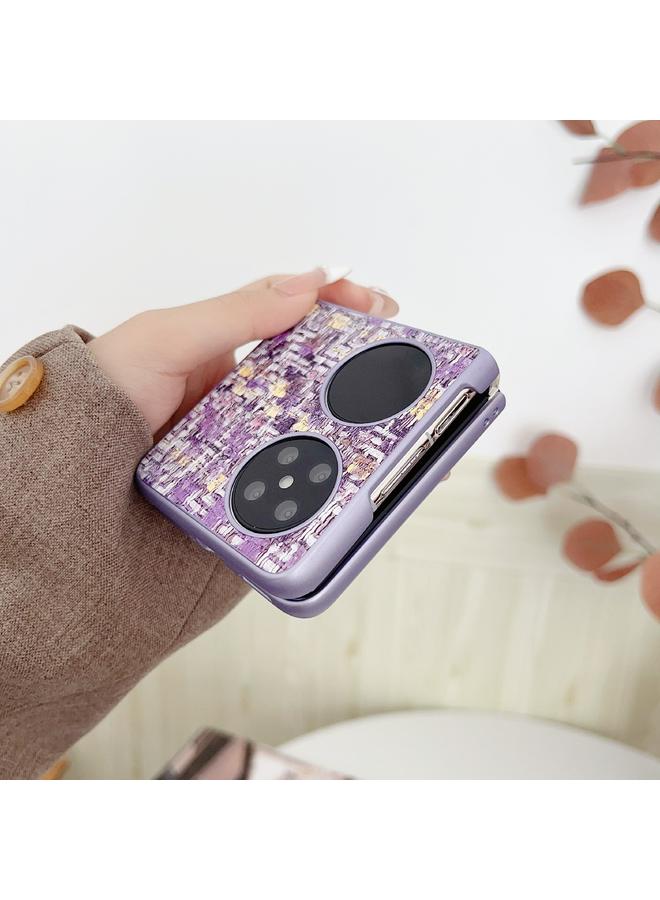 S-TOP Case For Huawei P50 Pocket Illusory Color Weaving Texture Phone Case - Image 3