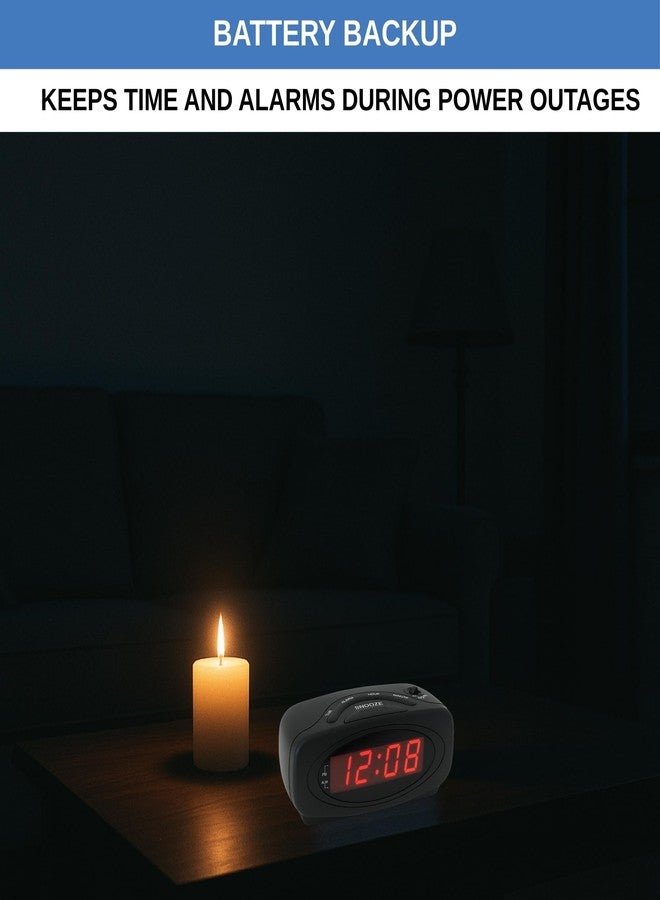 Ken-Tech Digital Alarm Clocks for Bedrooms, Loud Alarm Clock for Heavy Sleepers Perfect for Bedroom, Desk, and Office by Ken-Tech - Image 4