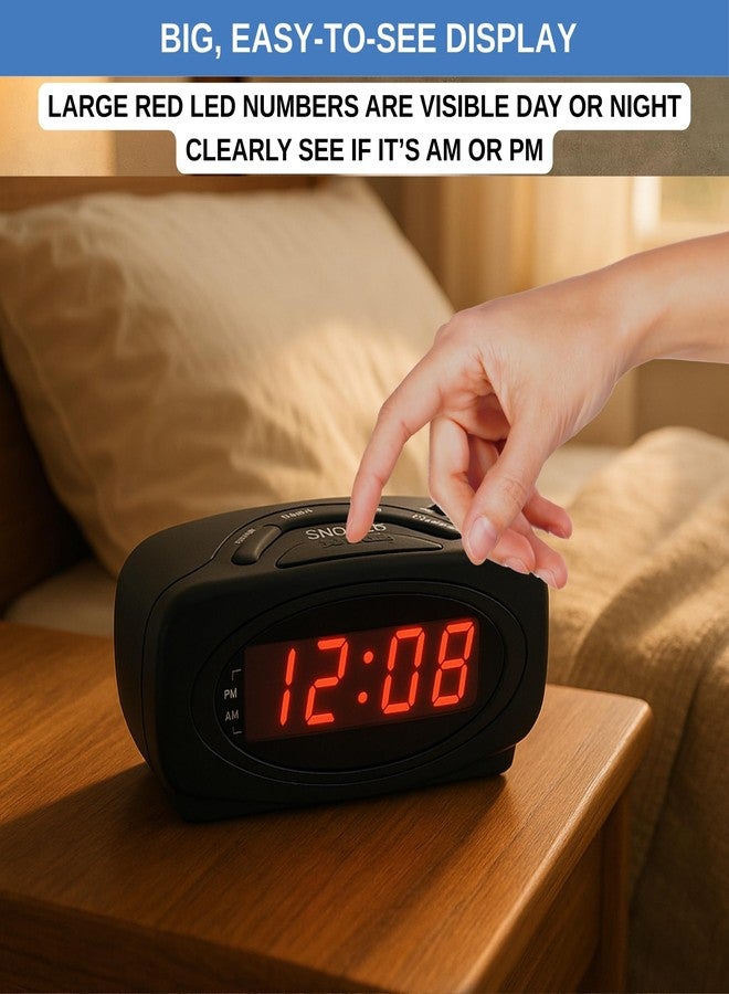 Ken-Tech Digital Alarm Clocks for Bedrooms, Loud Alarm Clock for Heavy Sleepers Perfect for Bedroom, Desk, and Office by Ken-Tech - Image 2