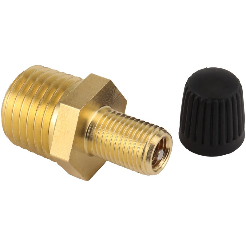 Milton S-684-4 1/4" MNPT Male Tank Valve, includes Protective Caps (Pack of 2) - Image 2