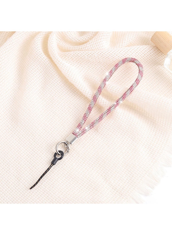 NIBEMINENT Super Cute Beaded Phone Charm – Trendy Phone Chain Wrist Strap, Shining Beads Chain Lanyard for Cell Phone - Image 1