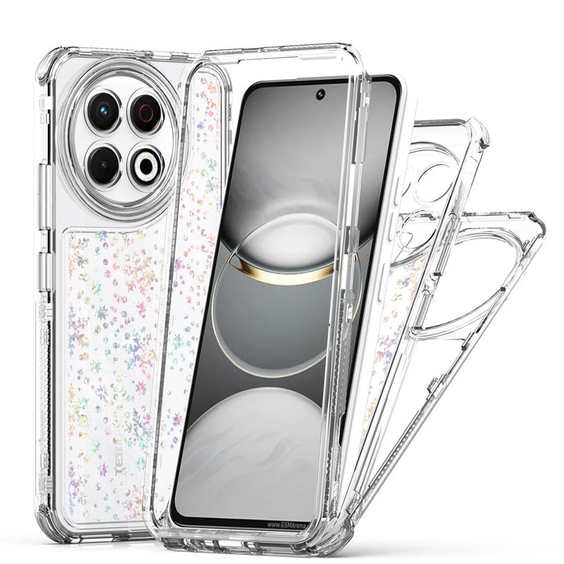 إيروريكس جراب هاتف شفاف من الأكريليك بالليزر لهاتف Tecno Spark 30 Pro 4G (ندفة الثلج) - Image 3