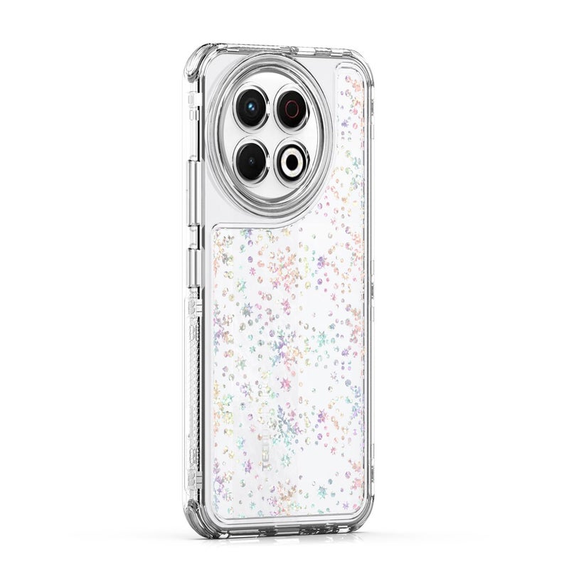 إيروريكس جراب هاتف شفاف من الأكريليك بالليزر لهاتف Tecno Spark 30 Pro 4G (ندفة الثلج) - Image 2