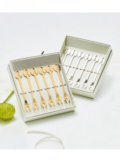 Bugatti Casa Bugatti Kiss 6pc Party Fork - Gold  - Image 2