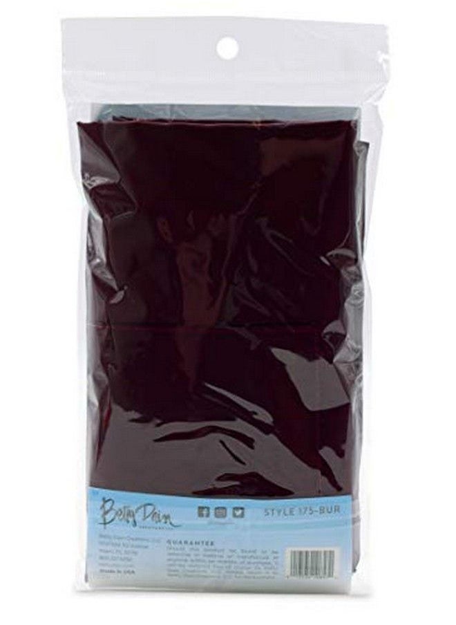 Betty Dain - Premier Barber Apron Water Resistant Ultra Lightweight Crinkle Antron Nylon Repels Hair Pockets With Zippered Bottoms Multicompartment Chest Pocket Adjustable Neck Strap Burgundy - Image 1