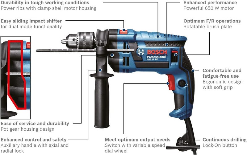 BOSCH Impact Drill (Gsb 13 Re) Professional - Image 3