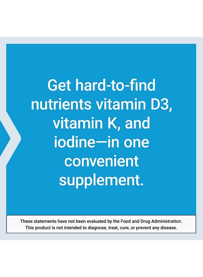 لايف إكستنشن فيتامينات د و ك من لايف إكستنشن مع اليود البحري، فيتامين د3، فيتامين ك1 و ك2، اليود، يدعم صحة المناعة والعظام والشرايين والغدة الدرقية، خالي من الكائنات المعدلة وراثيًا، خالي من الغلوتين، 60 كبسولة - Image 5