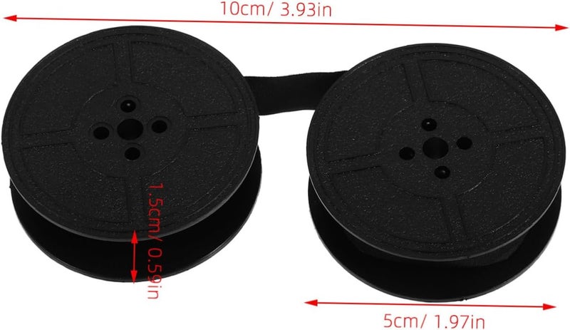 2pcs Manual Typewriter Ribbon Ink Spool Replacement Pack Royal Typewriter Ink Compatible Multiple Brands - Image 2