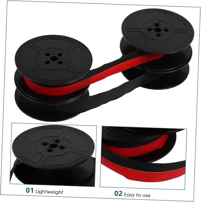 2pcs Manual Typewriter Ribbon Ink Spool Replacement Pack Royal Typewriter Ink Compatible Multiple Brands - Image 3