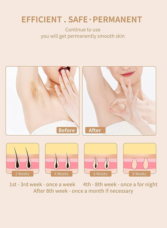 K.SKIN Painless 2 in 1 Hair Removal Device for Women, Portable Waterproof Bikini Hair Removal Device, Wet and Dry Cordless Hair Removal Device for Women, Suitable for Face, Legs and Underarms Hair Removal Device - Image 3