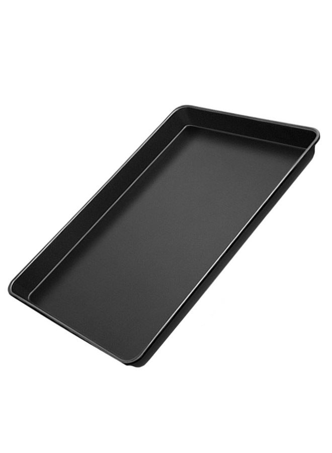 Household Aluminum Plate Rectangular Cake Bread Baking Pan Commercial Thickened Non-stick Aluminum Alloy Baking Pan Wholesale-Specifications:Aluminum Alloy Plain Body 24*33.* 2.5cm Thickness 0.8mm - Image 5