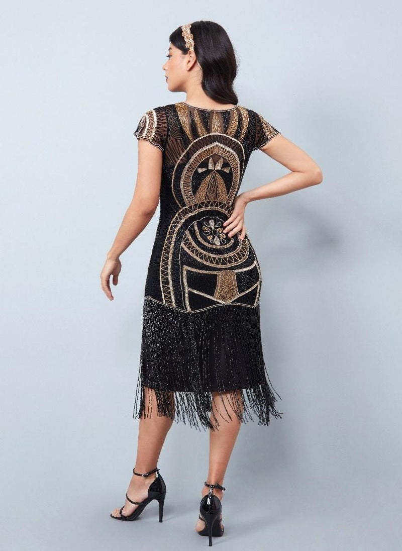 GATSBYLADY LONDON Mary Fringe Dress  - Image 3