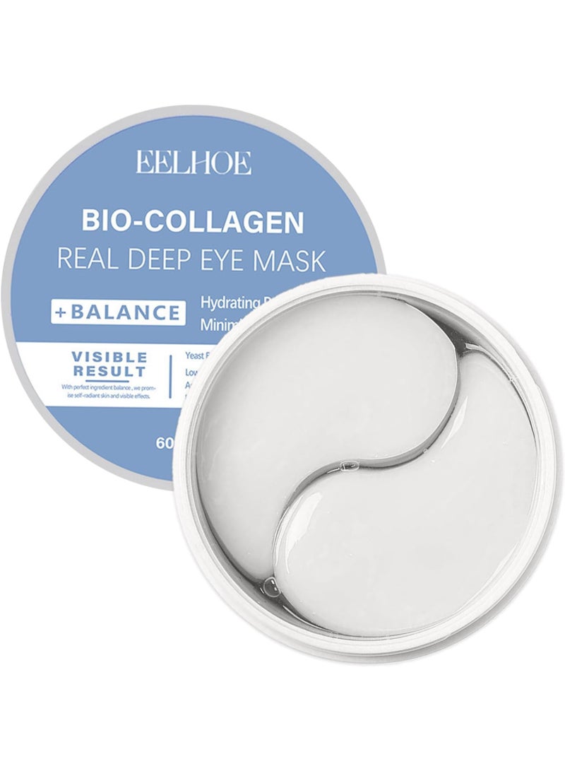 EELHOE Bio-Collagen Eye Patches – 30 Pairs丨Under Eye Patches for Dark Circles, Puffiness, Fine Lines丨With Vegan Collagen, Hyaluronic Acid, Niacinamide, Vitamin E丨Hydrating, Anti-Aging丨Korean Skincare - Image 1