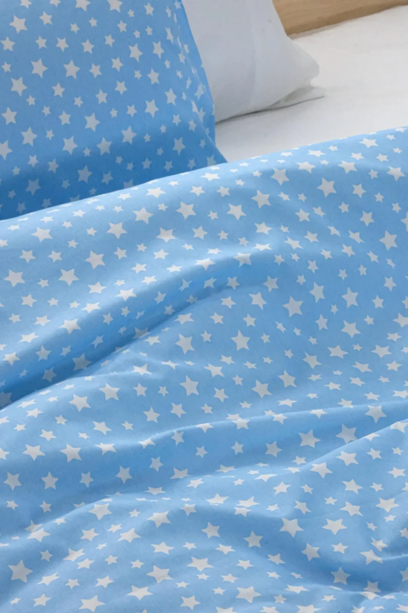 فافورا Gold Single Duvet Cover Set - Baby Blue