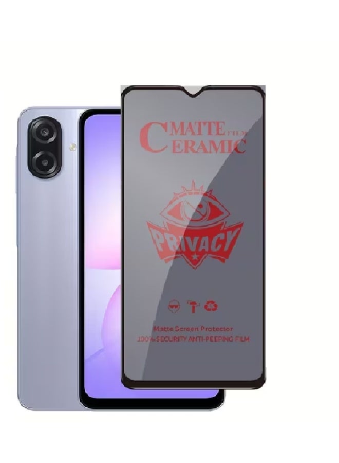 Samsung A07 Premium Nano Ceramic Privacy Full Glue Full Cover Matte Flexible Screen Protector - Image 1
