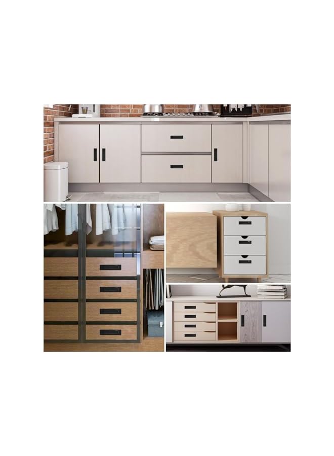 promass Pocket Door Pull Handle, Sliding Door Handles Recessed Flush Finger Pull Flush Mount Door Pull Pocket Door Hardware Pocket Door Edge Pulls for Pocket Door Closet Door Barn Door(A) - Image 2