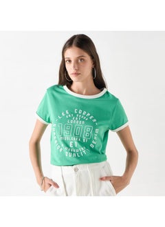 Lee Cooper Lee Cooper Printed T-shirt with Crew Neck and Short Sleeves  - Image 1