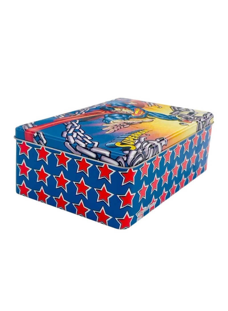 AKDC Superman Chain Breaker Metal Canister 20cm*13cm*7.5cm, Blue- W09803 - Image 3