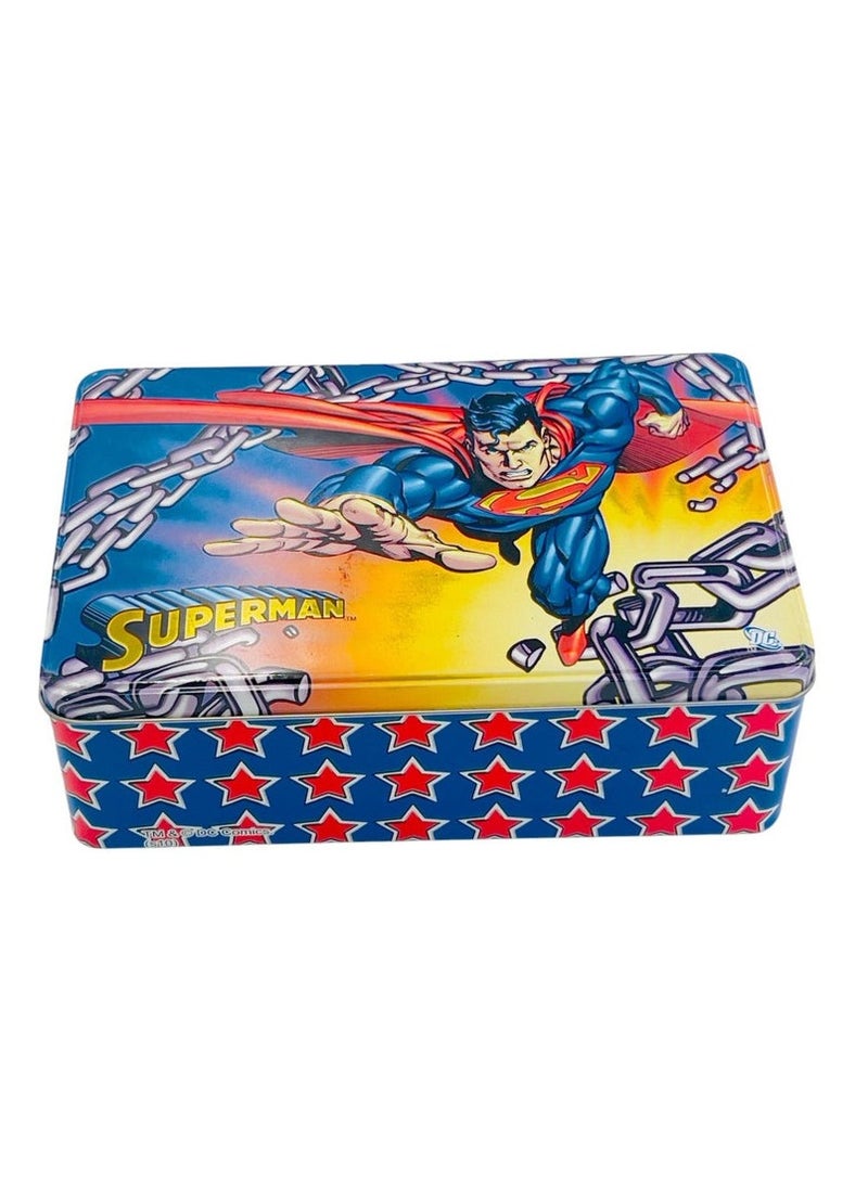 AKDC Superman Chain Breaker Metal Canister 20cm*13cm*7.5cm, Blue- W09803 - Image 1