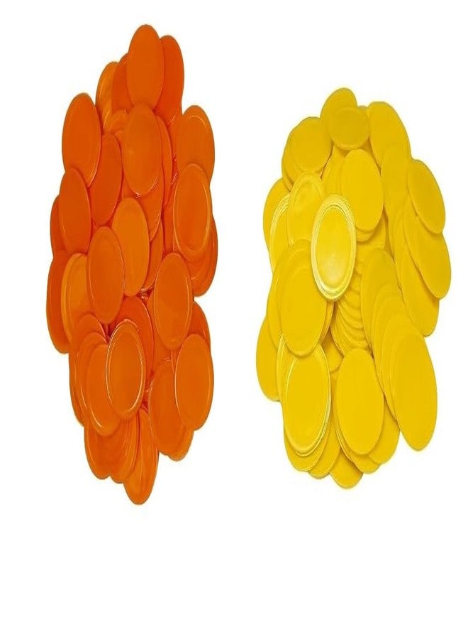 MOREL Plain Token Coin (ORANGE-YELLOW-35MM-200COINS)