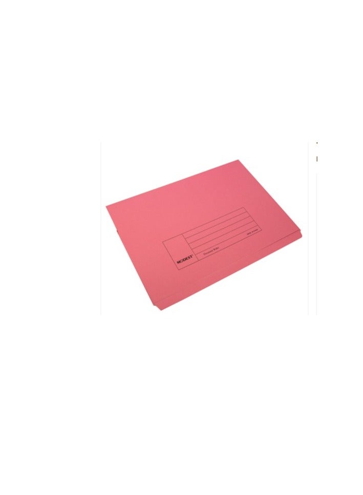 MODEST Document Wallets Pink Color, Pack of 10 Pcs, 320 gsm, F/S (210 x 330 mm) Size  - Image 1